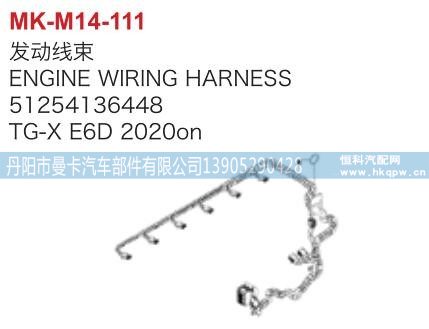 51254136448,发动线束,丹阳市曼卡汽车部件有限公司