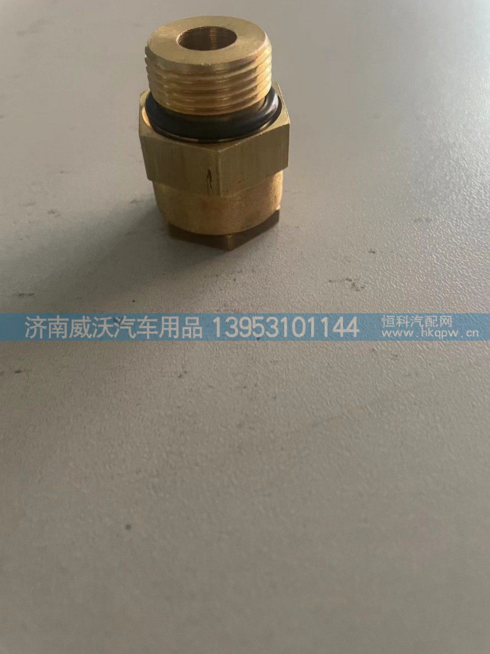 DZ97259366214,过渡接头体铜 NG12 M22*1.5,济南市威沃汽车用品有限公司