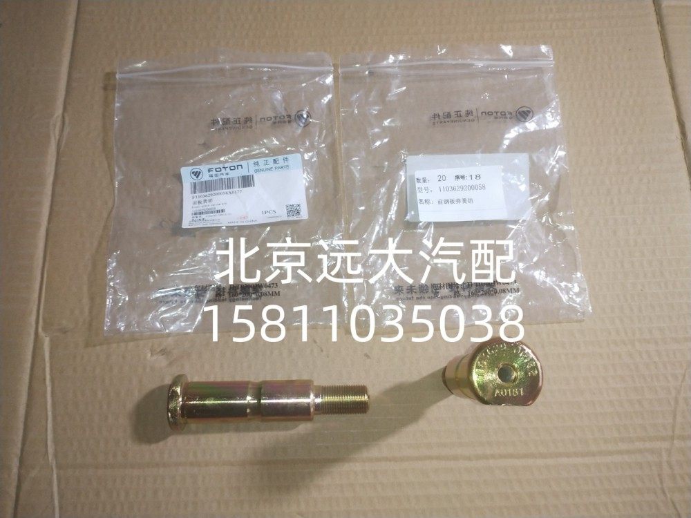 前鋼板彈簧銷FH1103629200058A0177/FH1103629200058A0177