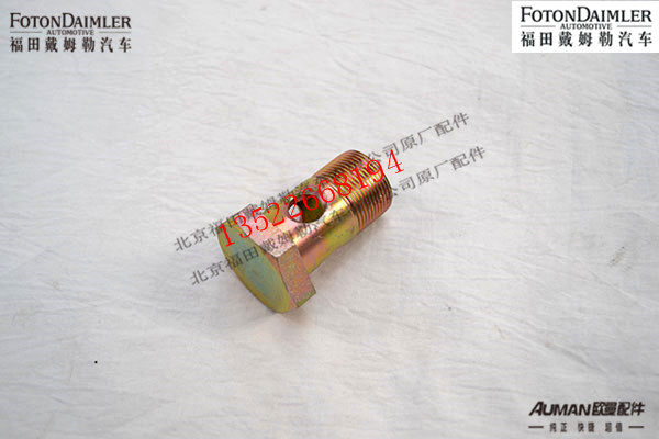 F1417034000008,转向泵铰接螺栓,北京源盛欧曼汽车配件有限公司