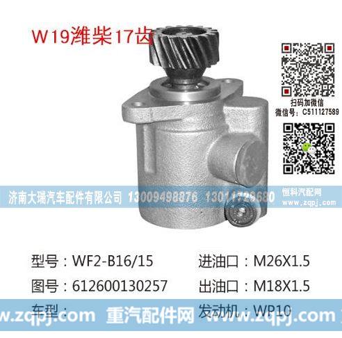 612600160257(QX360-1),转向助力泵,济南大瑞汽车配件有限公司