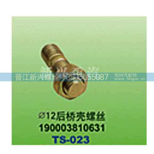190003810631,直径12 后桥壳螺丝,晋江新兴螺丝有限公司
