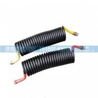 德龍F(tuán)3000新M3000X3000掛車氣管螺旋管總成黃紅管子