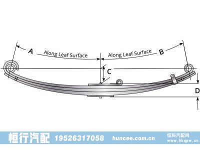 55-930,钢板弹簧总成,河南恒行机械设备有限公司