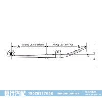 卡车底盘悬架钢板弹簧总成 46-1345 А1616413000