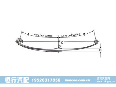 46-1584,钢板弹簧总成,河南恒行机械设备有限公司