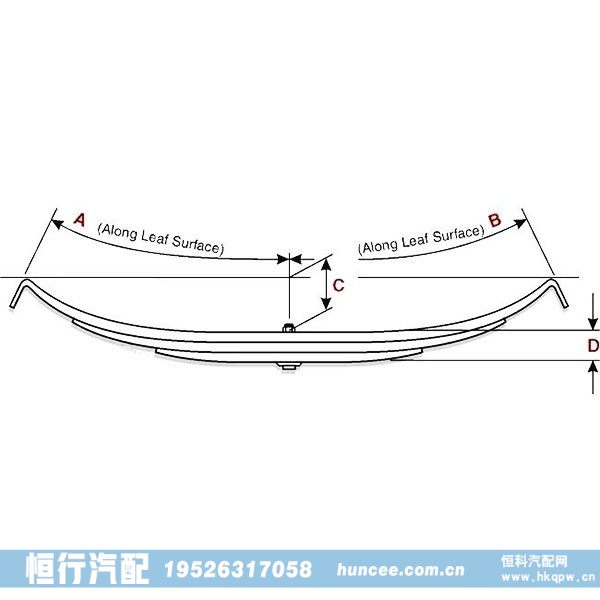 TRA-2741,钢板弹簧总成,河南恒行机械设备有限公司