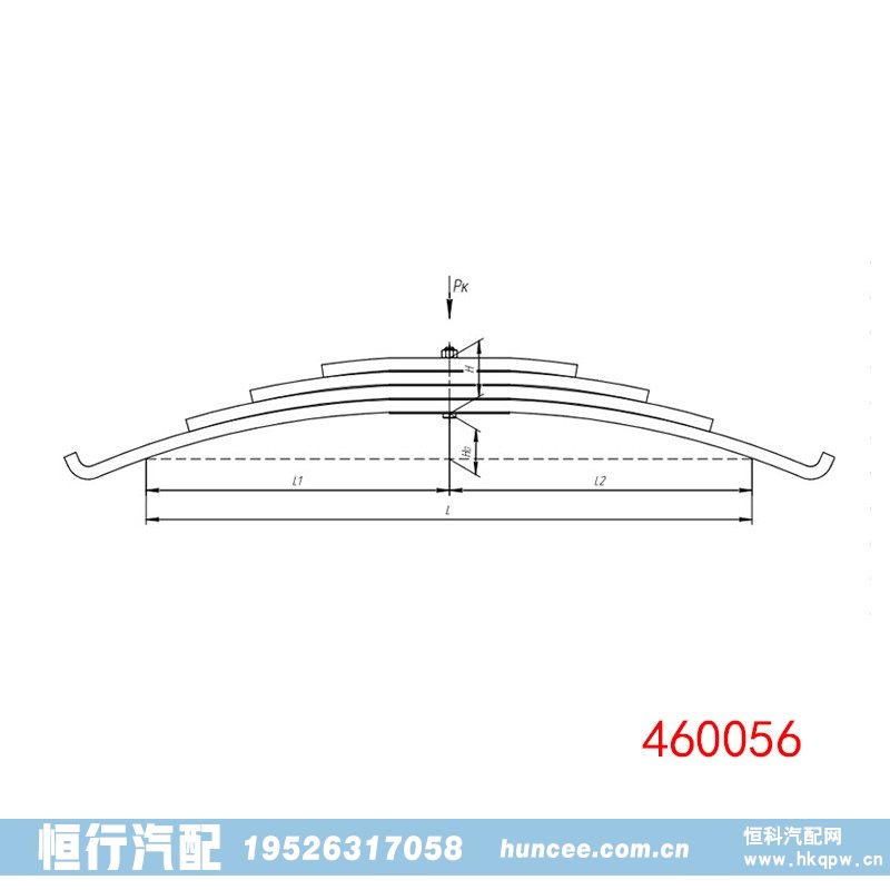 汽车钢板弹簧平衡悬架供应商 460056/460056