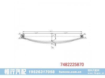 7482225870,钢板弹簧总成,河南恒行机械设备有限公司