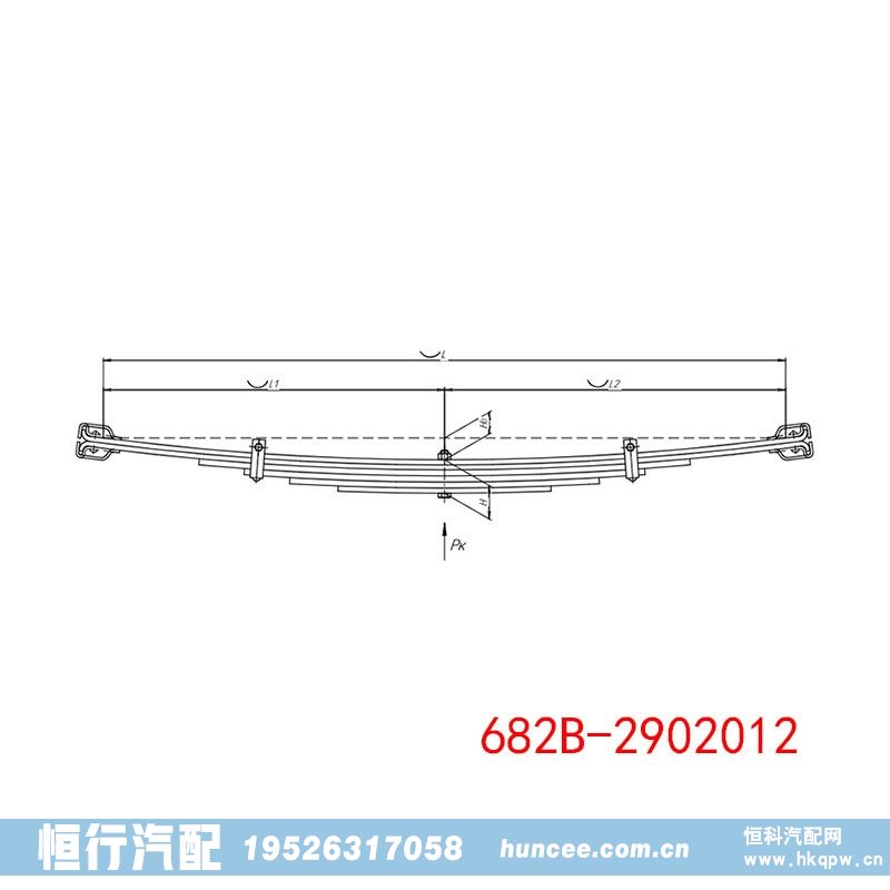 无轨电车前弹簧 ZIU-5 682В-2902012/682В-2902012