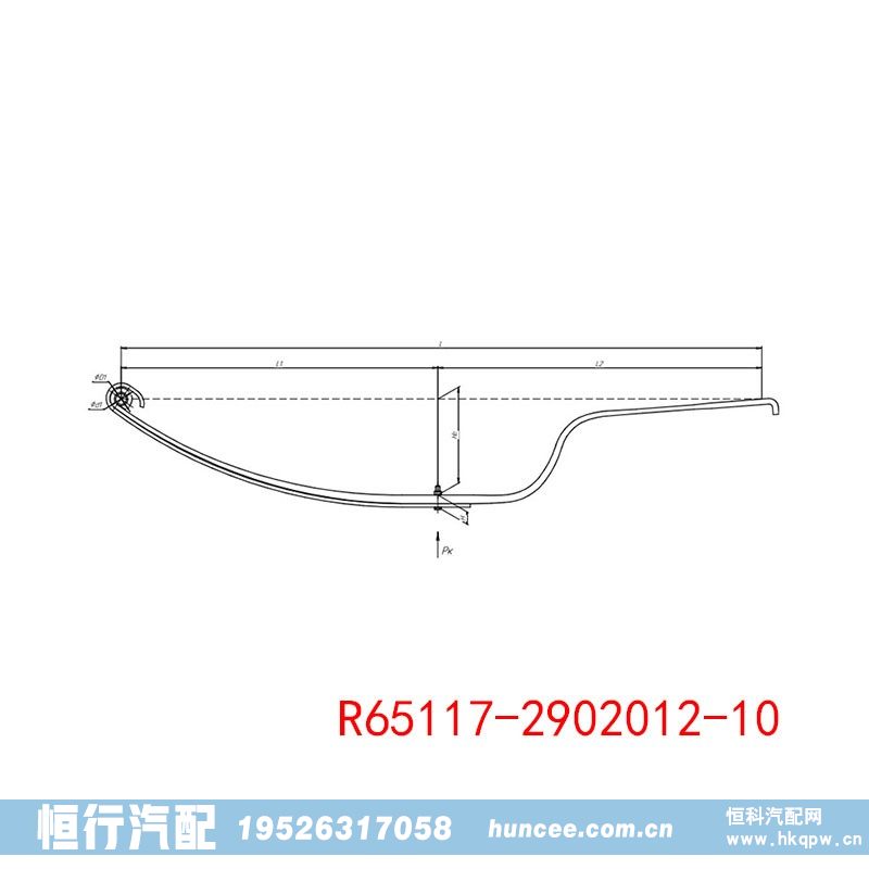 R65117-2902012-10 KAMAZ 平板卡車板簧/