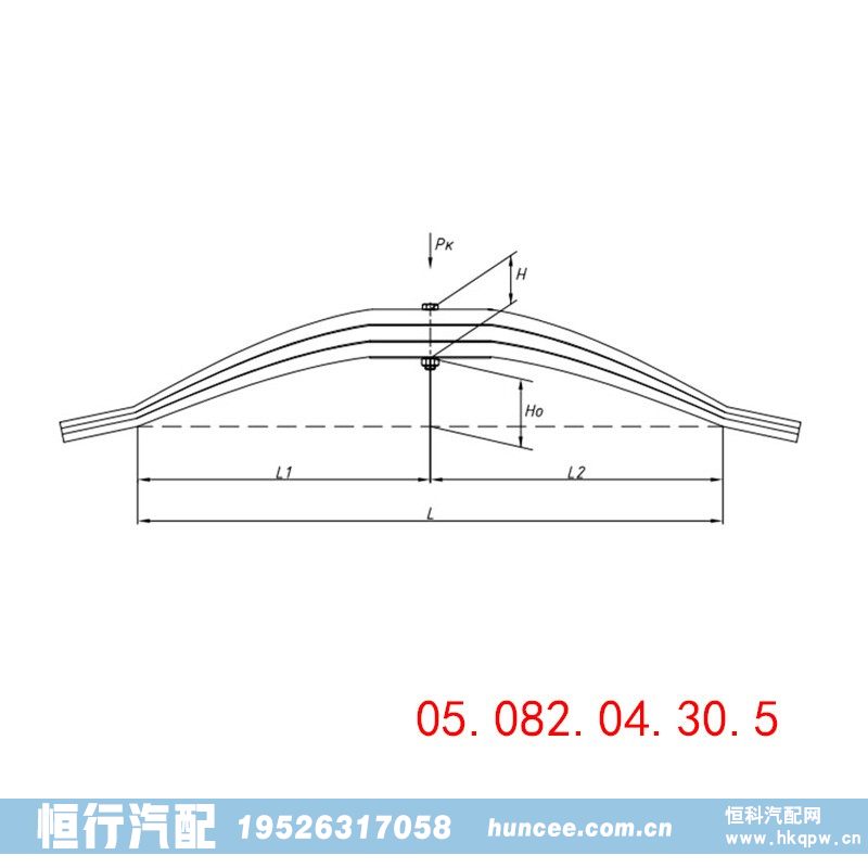 叶片钢板弹簧总成 05.082.04.30.5/05.082.04.30.5