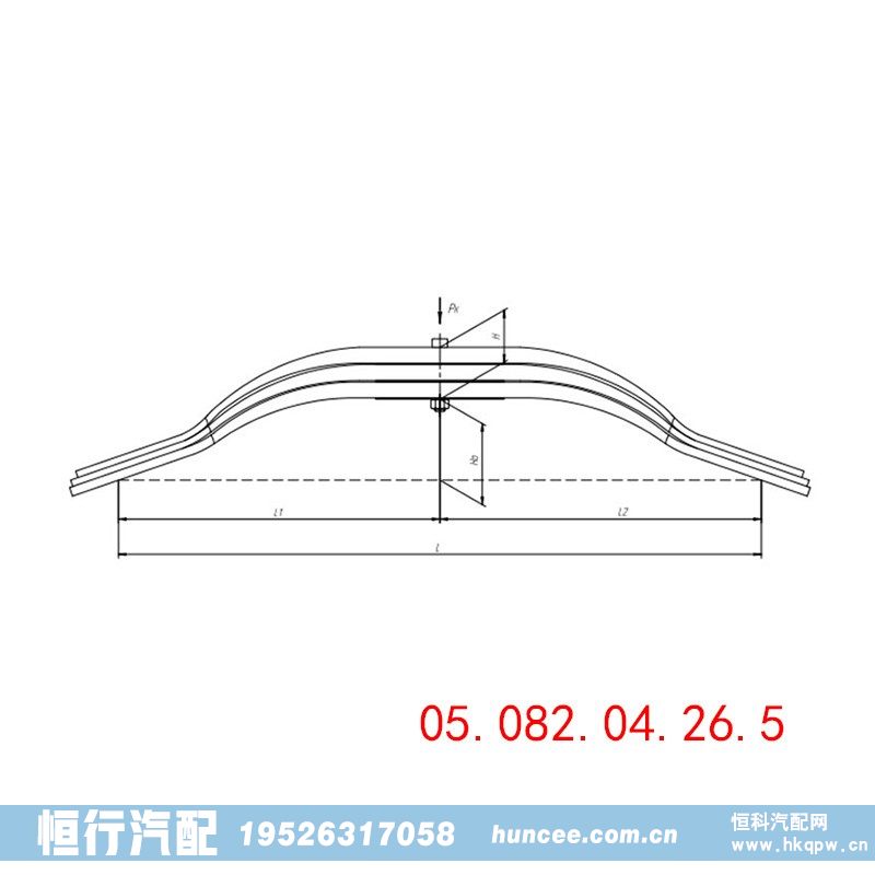 进出口汽车底盘悬架板簧 05.082.04.26.5/05.082.04.26.5