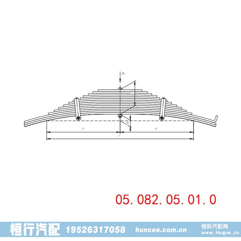 05.082.05.01.0,钢板弹簧总成,河南恒行机械设备有限公司