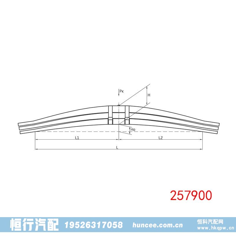 257900 VOLVO 沃爾沃底盤懸掛板簧/