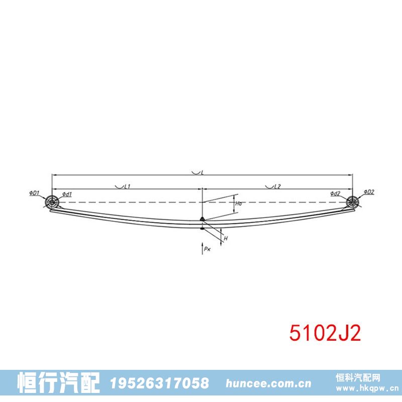 5102J2,钢板弹簧,河南恒行机械设备有限公司