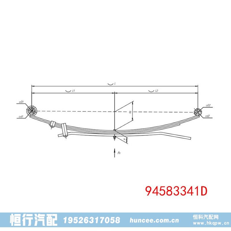 94583341D Damas 汽車(chē)底盤(pán)減震板簧/