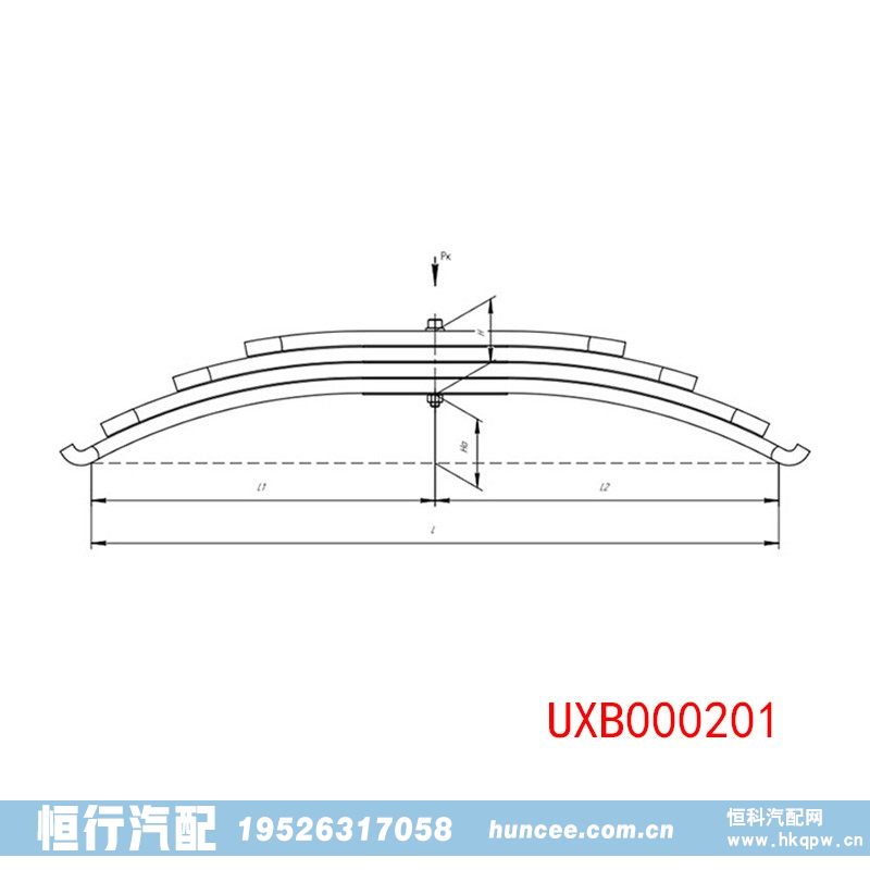 UXB000201,钢板弹簧总成,河南恒行机械设备有限公司