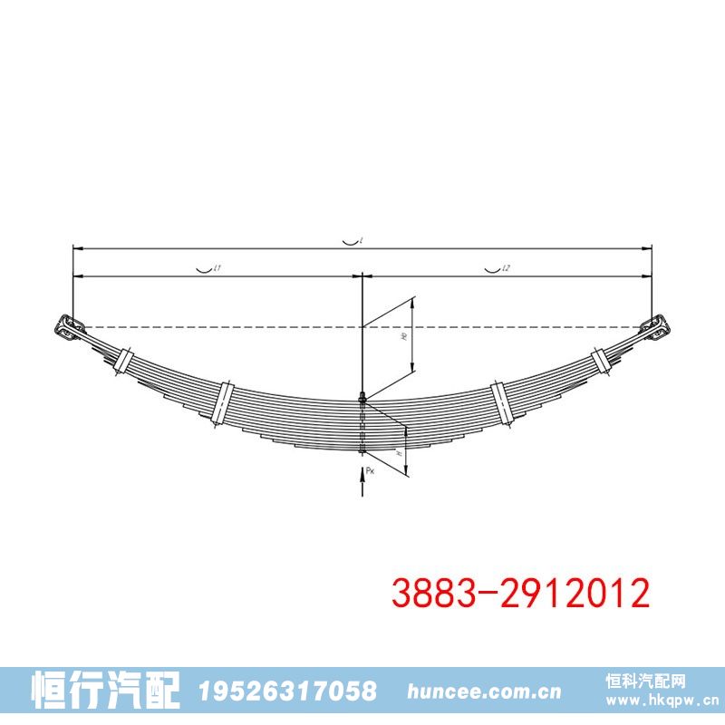 3883-2912012,钢板弹簧,河南恒行机械设备有限公司