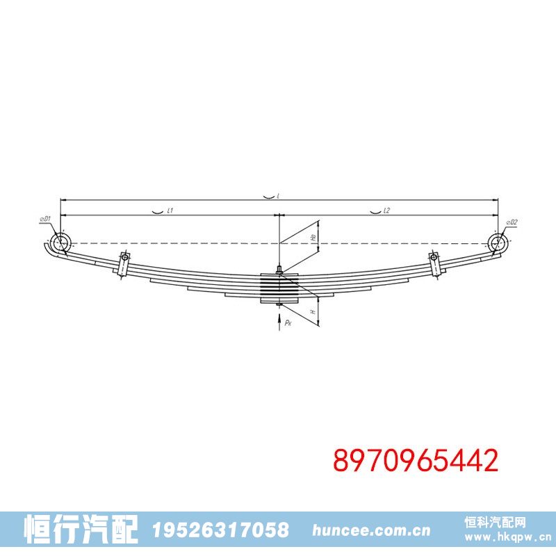 8970965442,钢板弹簧总成,河南恒行机械设备有限公司