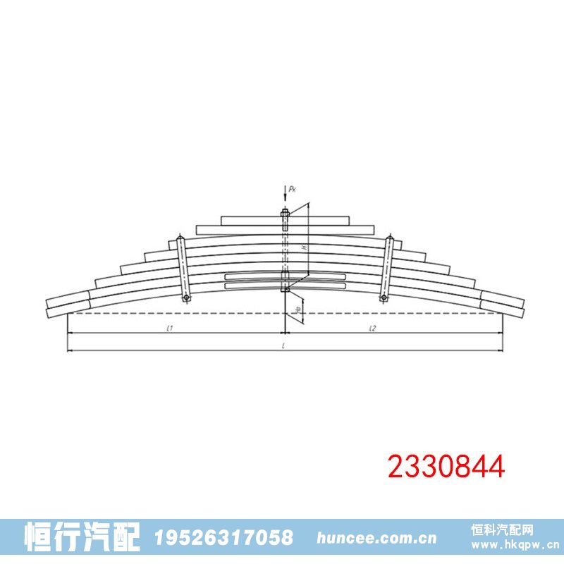 2330844 SCANIA 鋼板彈簧總成/