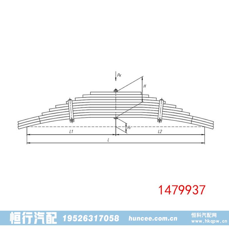 斯堪尼亚车辆钢板弹簧总成 1479937/1479937