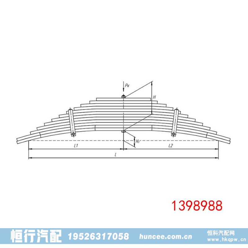 Scania斯堪尼亚叶片弹簧贸易 1398988/1398988