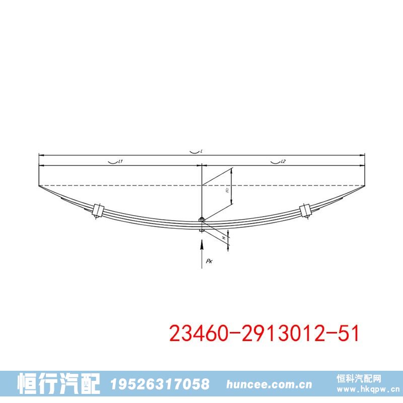 23460-2913012-51 卡車鋼板彈簧總成/