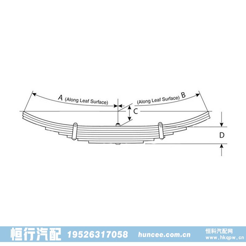 46-1393,钢板弹簧总成,河南恒行机械设备有限公司