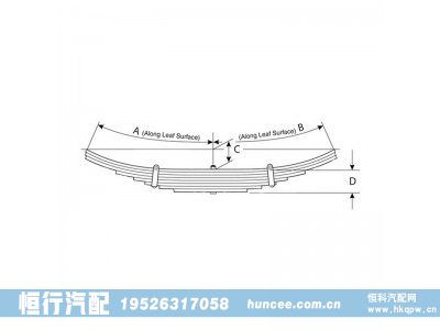 46-1393,钢板弹簧总成,河南恒行机械设备有限公司