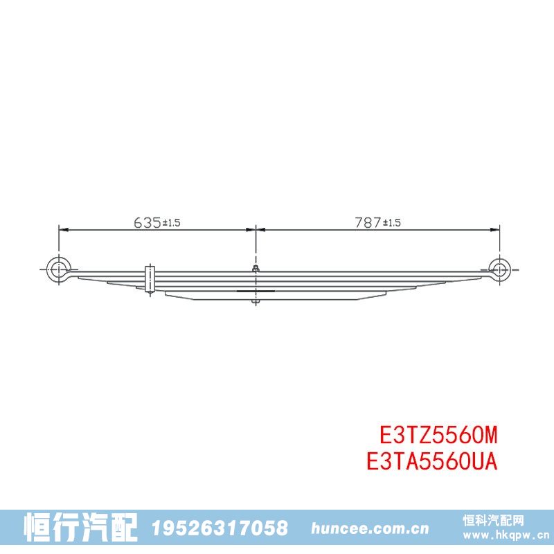 E3TZ5560M E3TA5560UA 福特 后板簧/