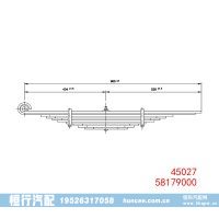 45027 58179000 重型汽车底盘钢板弹簧