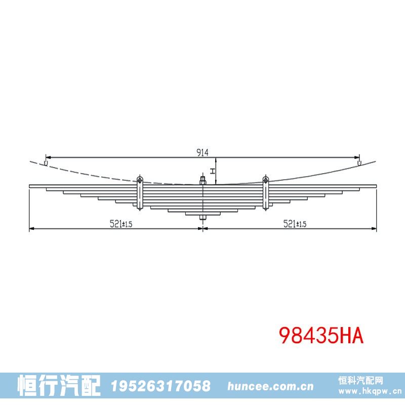 98435HA,钢板弹簧,河南恒行机械设备有限公司