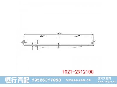 1021-2912100,钢板弹簧,河南恒行机械设备有限公司