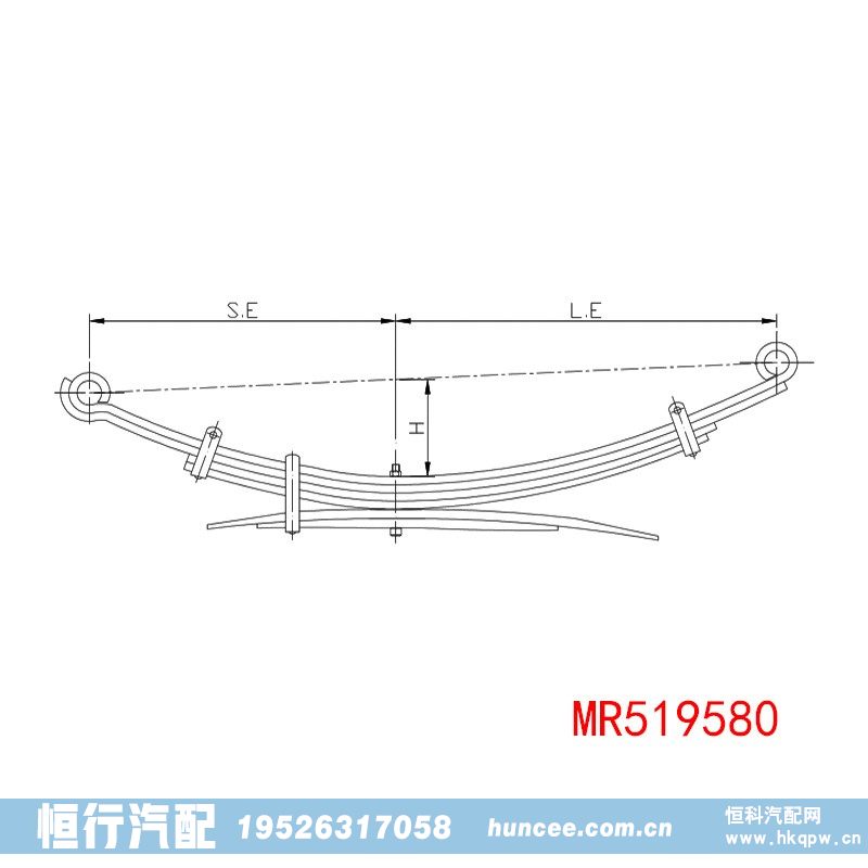 MR519580,钢板弹簧,河南恒行机械设备有限公司