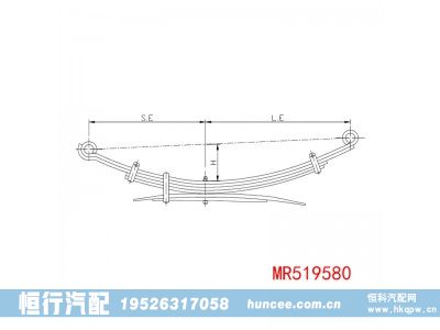 MR519580,钢板弹簧,河南恒行机械设备有限公司