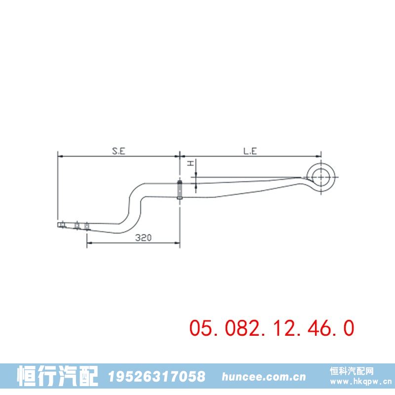 BPW小车导向臂 05.082.12.46.0/