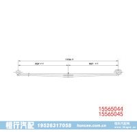 15565044 15565045 中型汽车底盘钢板弹簧悬架