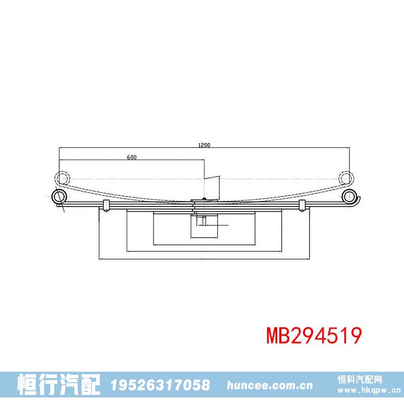 MB294519 MB294692 三菱钢板弹簧总成/MB294519