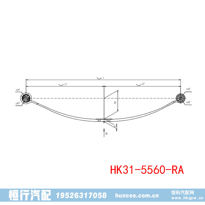 HK31-5560-RA FORD 汽车底盘配件板簧总成/