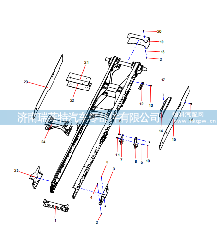 ODT005234660 Vehicle frame,ODT005234660 Vehicle frame,济南瑞莱特汽车零部件有限公司