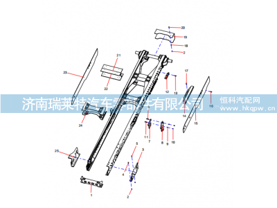 ODT005234660 Vehicle frame,ODT005234660 Vehicle frame,济南瑞莱特汽车零部件有限公司