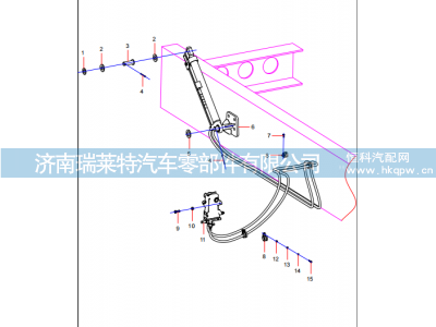 14429051 Driver compartment lifter installation,14429051 Driver compartment lifter installation,濟南瑞萊特汽車零部件有限公司