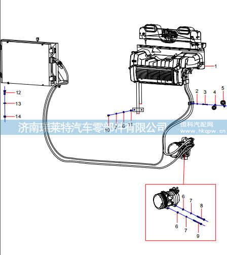 14353150 Air conditioning installation,14353150 Air conditioning installation,濟(jì)南瑞萊特汽車零部件有限公司