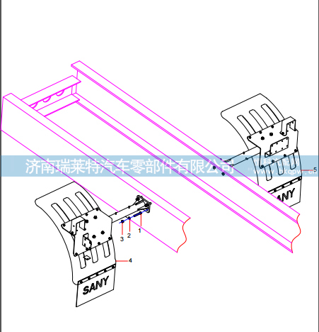ODT004828096 Dashboard mounting assembly,,济南瑞莱特汽车零部件有限公司