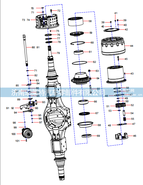 131401020112A Rear axle (3/5),131401020112A Rear axle (3/5),济南瑞莱特汽车零部件有限公司