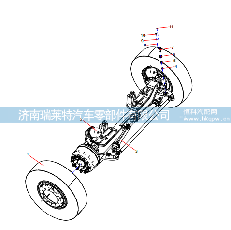 ODT005028919 Front axle installation assembly,ODT005028919 Front axle installation assembly,济南瑞莱特汽车零部件有限公司