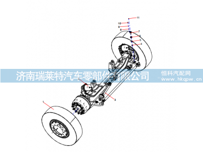 ODT005028919 Front axle installation assembly,ODT005028919 Front axle installation assembly,济南瑞莱特汽车零部件有限公司