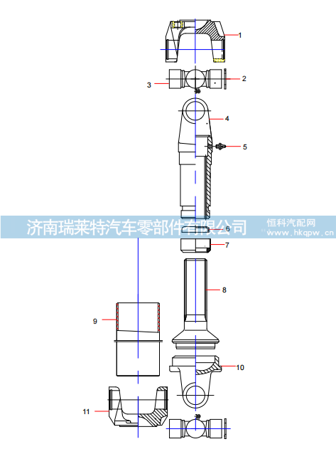 131300000031A Oil Pump Transmission Shaft Assy,131300000031A Oil Pump Transmission Shaft Assy,济南瑞莱特汽车零部件有限公司