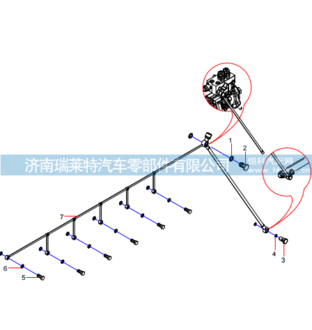 160102120008A199 Injector Return Pipe Group,160102120008A199 Injector Return Pipe Group,济南瑞莱特汽车零部件有限公司